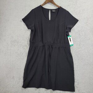 NEW 32 Degrees Cool Womens XL Black Short Sleeve Mini Dress